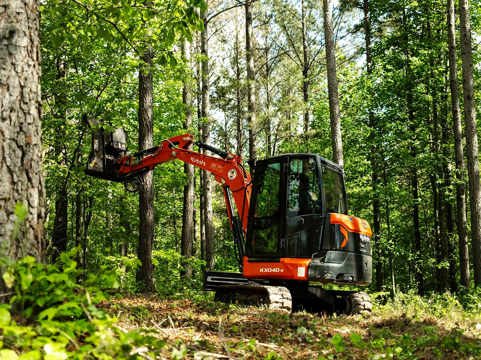 Pritchett GroundWorks excavator on a job site in North Georgia